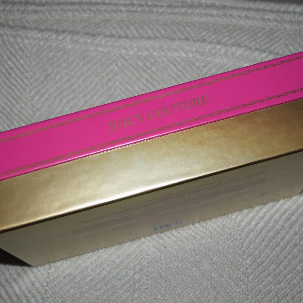 Juicy Couture Pink Gold Logo Perfume Empty Box 12" x 8.5 x 3" VIVA LA JUICY L24 - Picture 4 of 7
